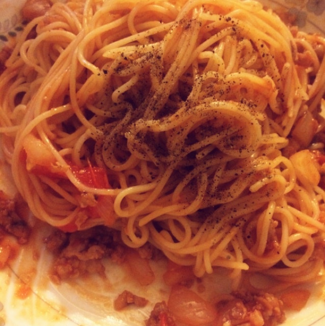 番茄肉酱意大利面