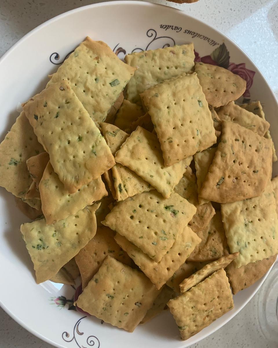 无糖菜谱--葱香苏打饼干