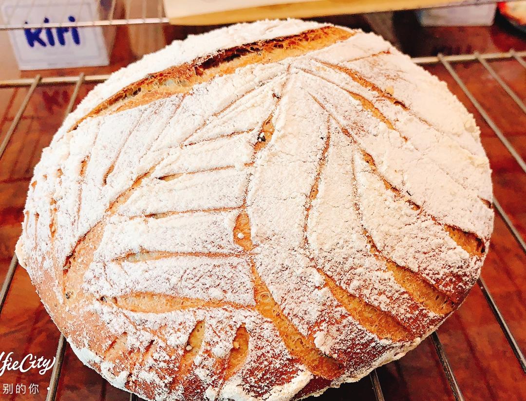 无油无糖全麦欧包