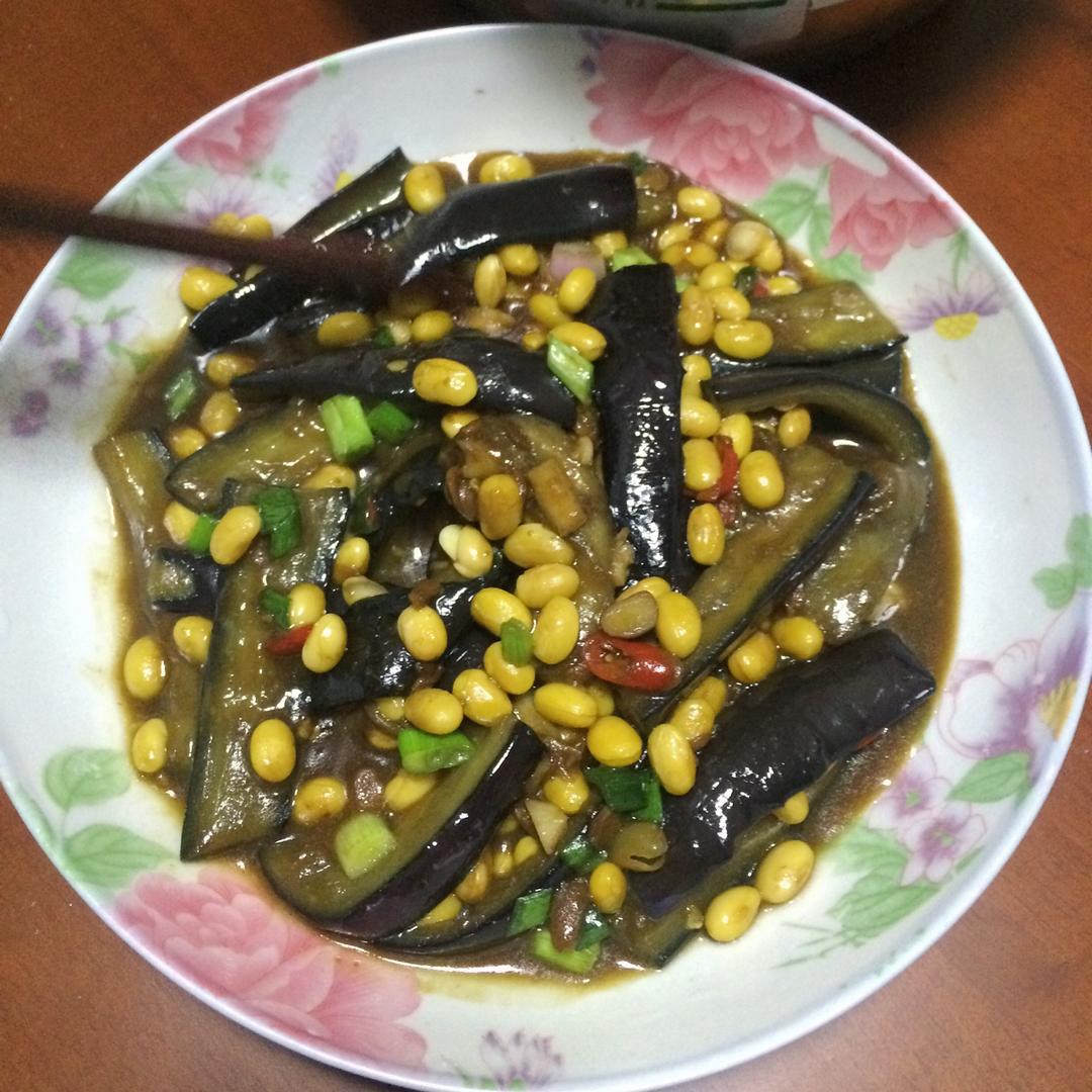 黄豆烧茄子