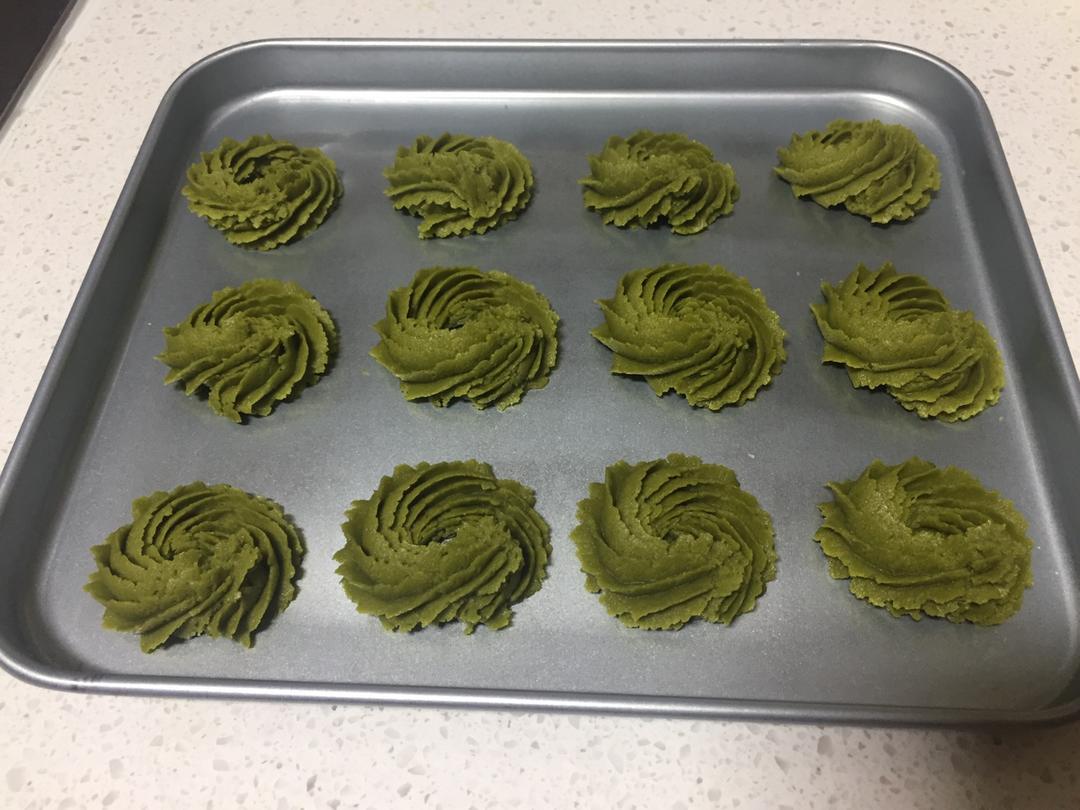 无蛋抹茶曲奇饼干