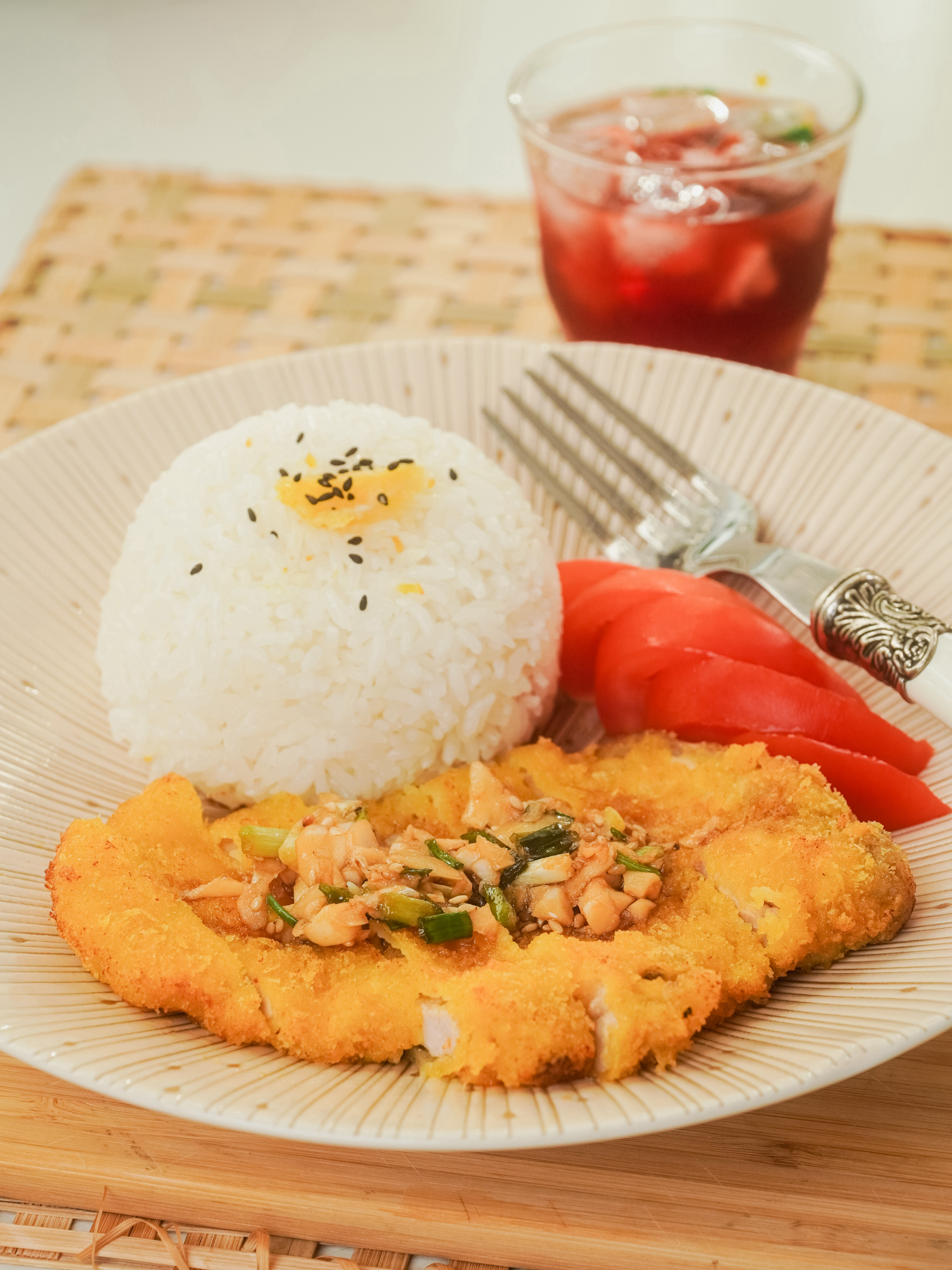 蒜香猪排饭｜一人食快手美味