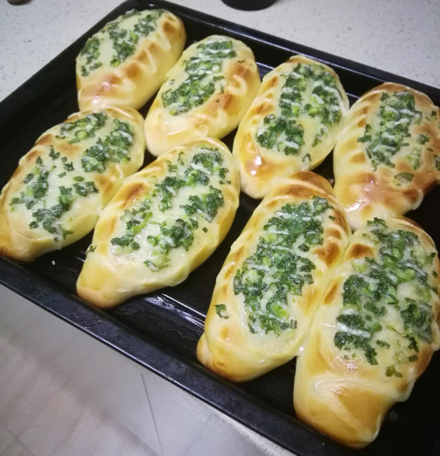 台湾面包冠军 之 香葱面包