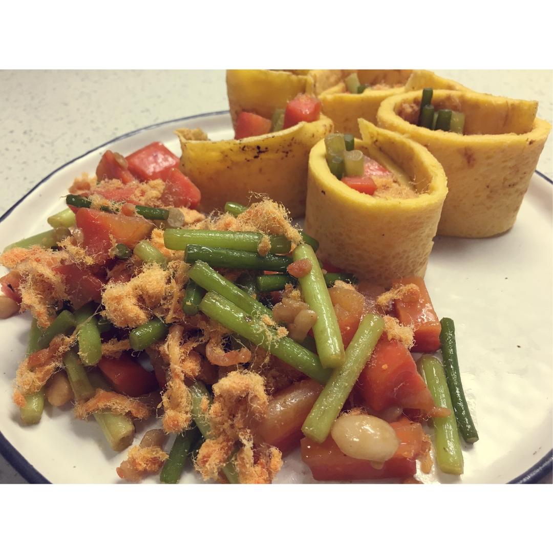 香肠肉松鸡蛋卷