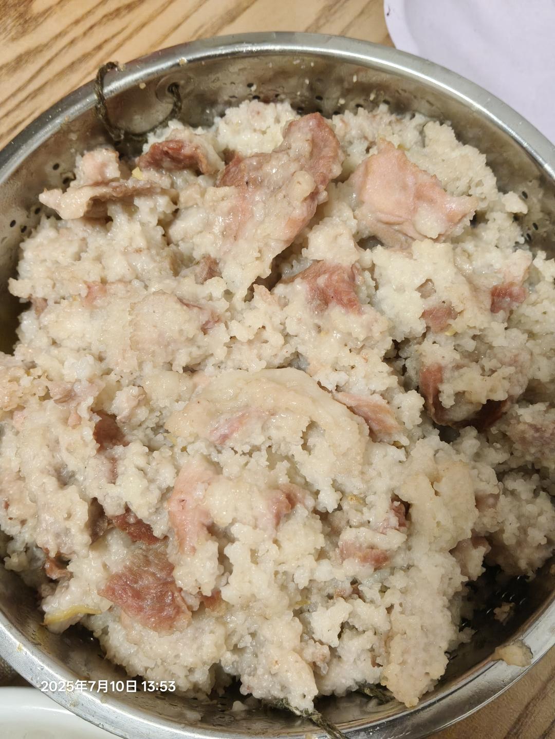 自制大米米粉蒸无抗猪肉悲怜众生