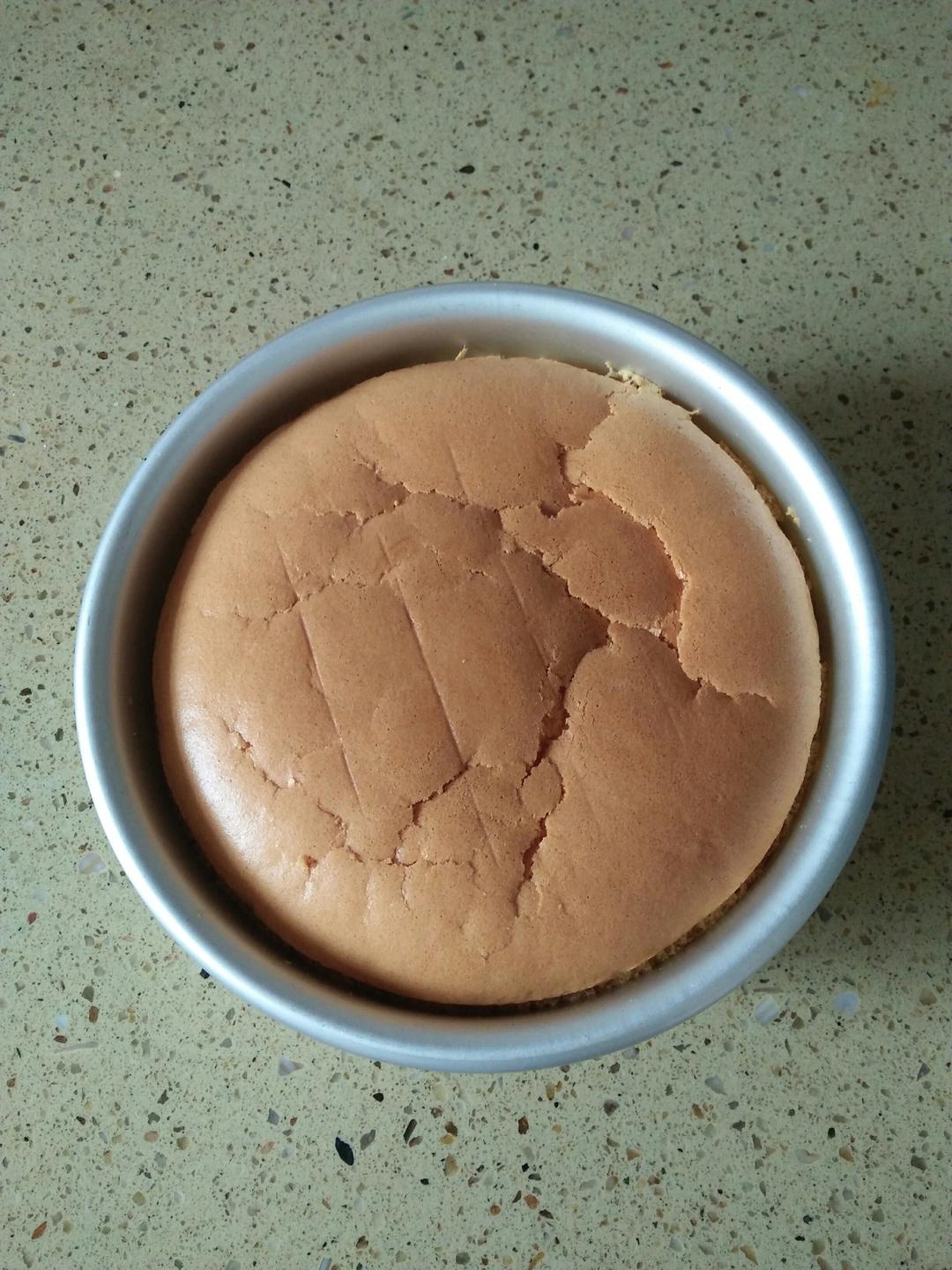 6寸原味戚风蛋糕