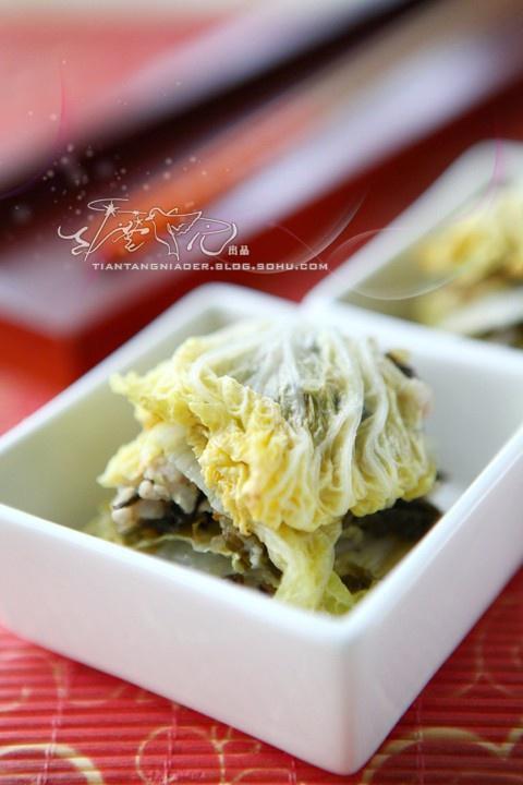 肉末雪菜烤娃娃菜