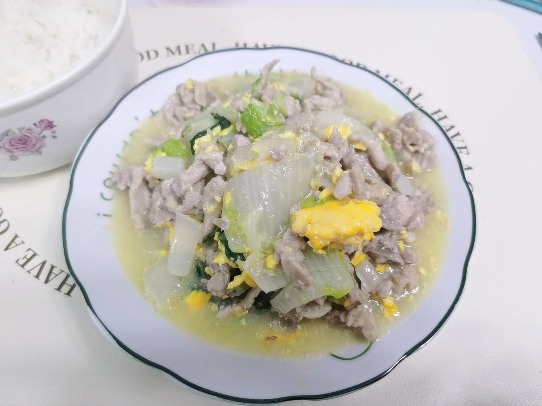 白菜烂糊肉丝