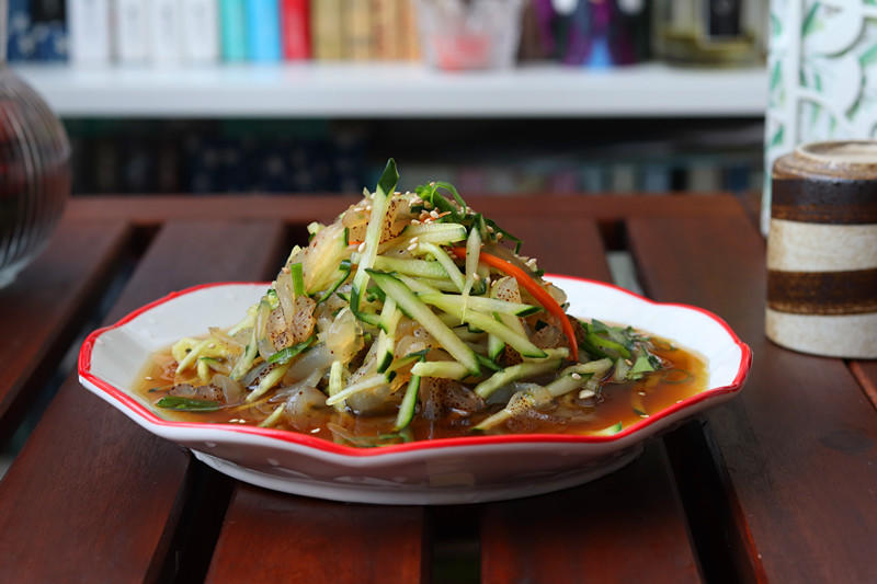 凉拌七星蛰皮，清新爽口下酒必备！