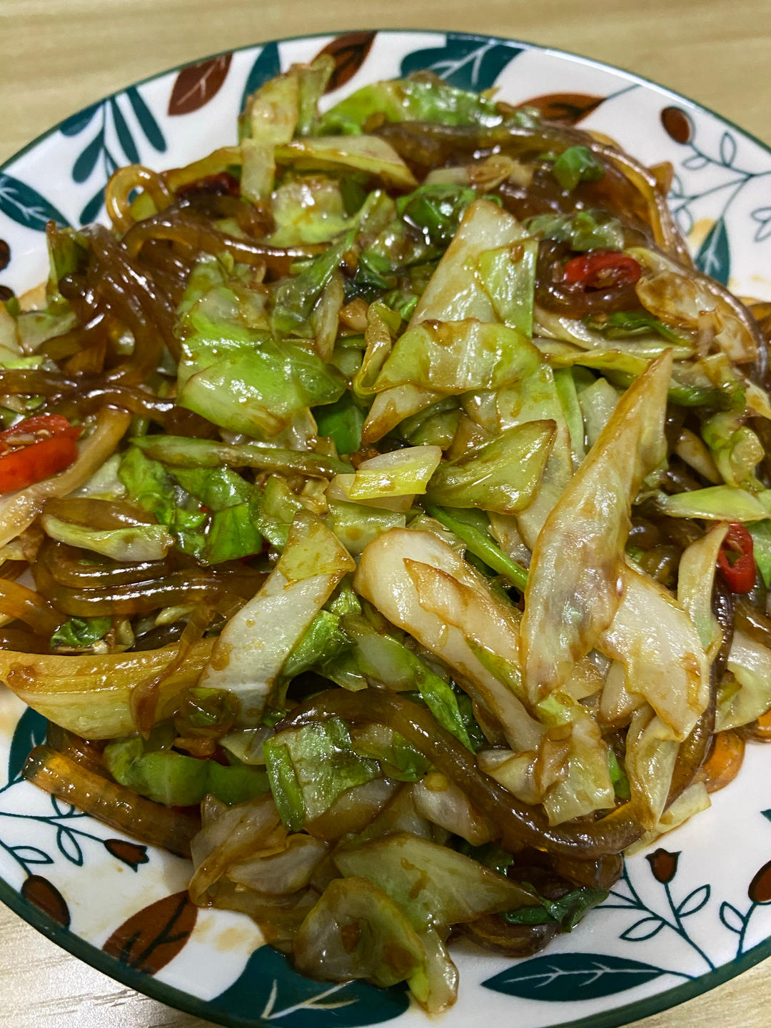 包菜粉丝（粉丝炒包菜）