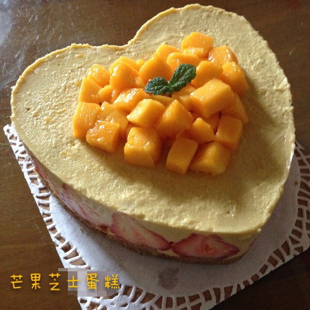 免烤版芒果芝士蛋糕