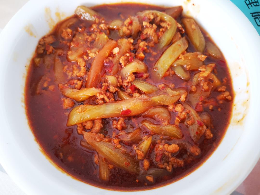 红烧肉沫茄子