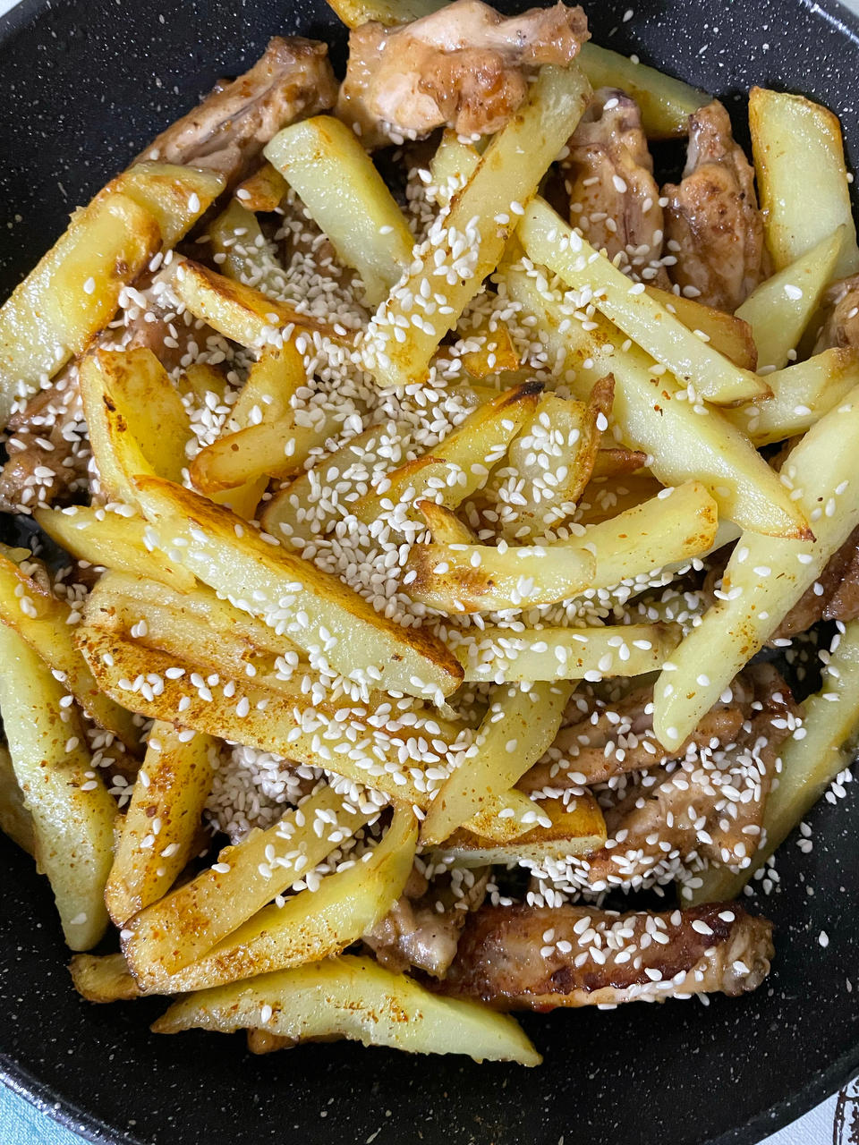 好吃到舔手‼️比烧烤还好吃的孜然鸡翅土豆