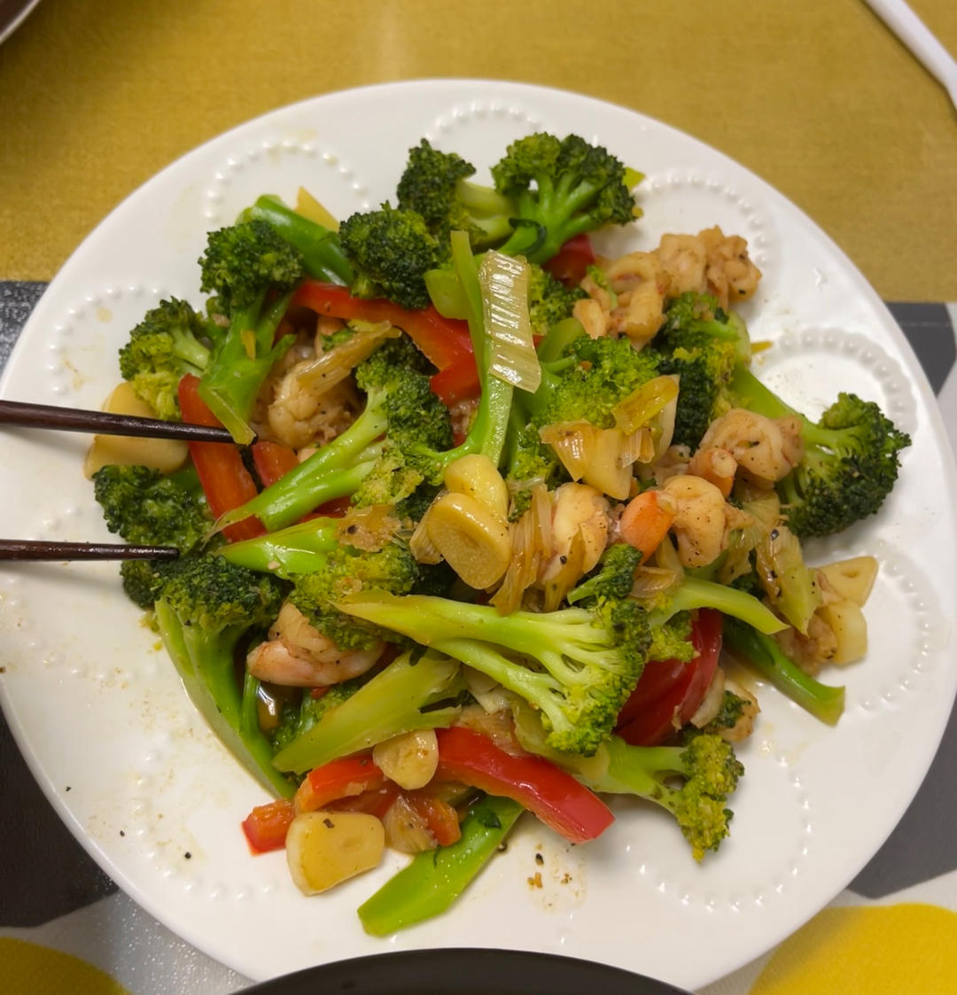 西兰花炒虾仁🍤