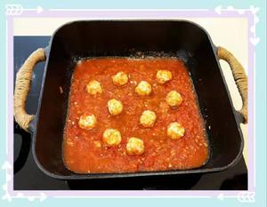 减脂餐番茄鸡肉丸的做法 步骤6