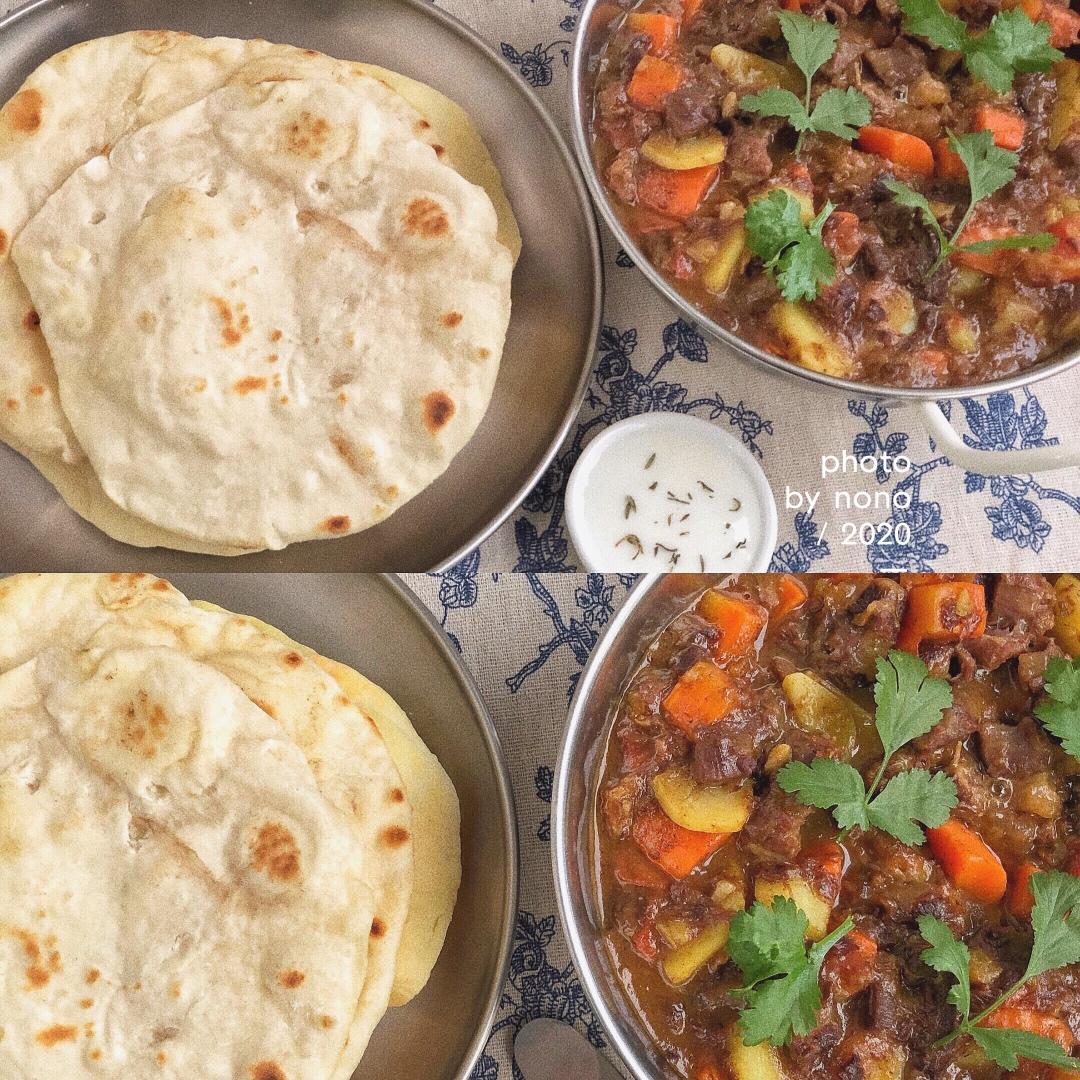 和印度餐厅一模一样的    黄油烤饼