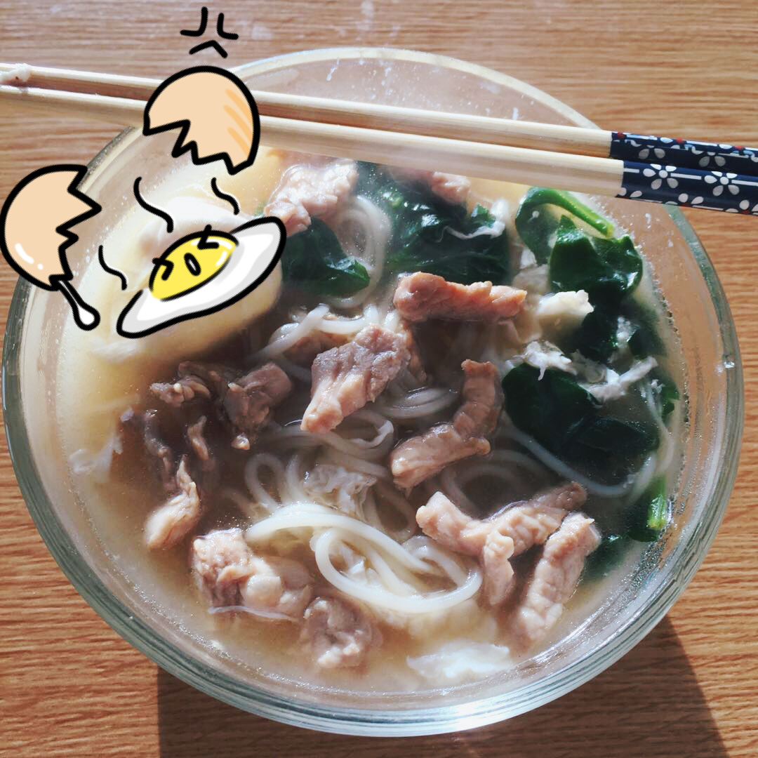 青菜肉丝面（懒人版）