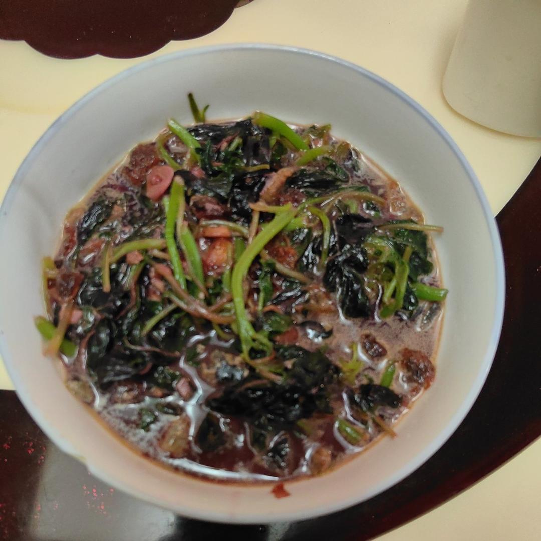 上汤皮蛋苋菜