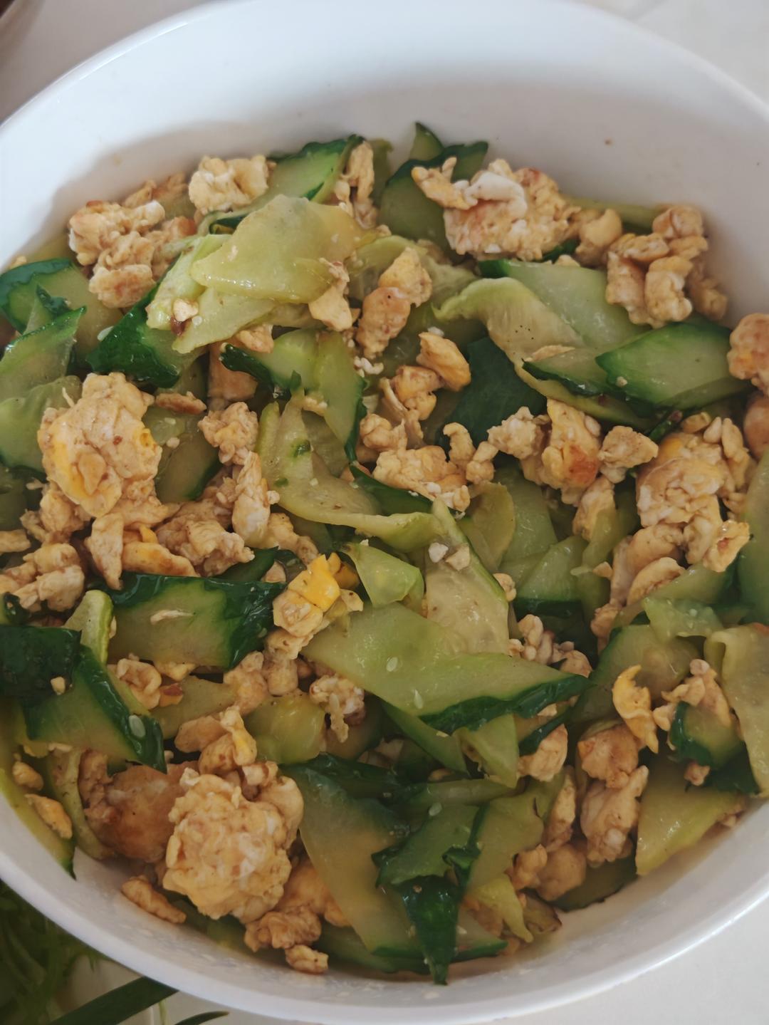鸡蛋炒黄瓜