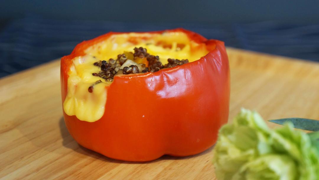 超级减脂的藜麦彩椒燕窝杯（微波炉免烤版）【易小炖燕窝厨房】