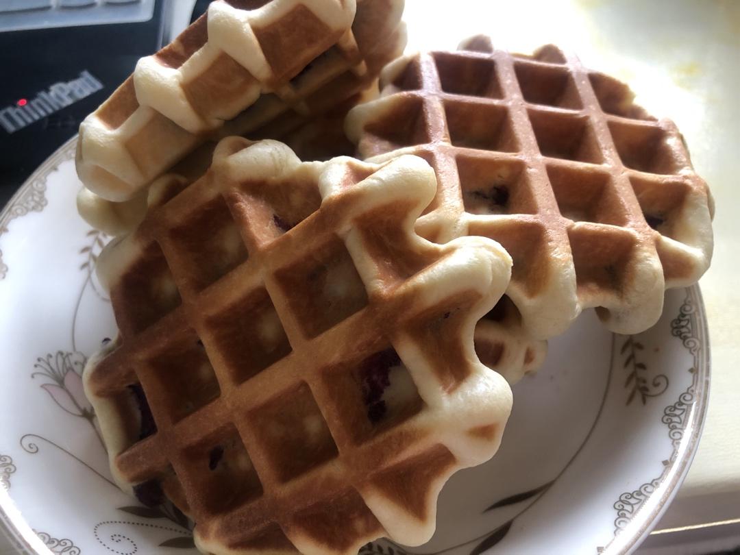 紫薯华夫饼