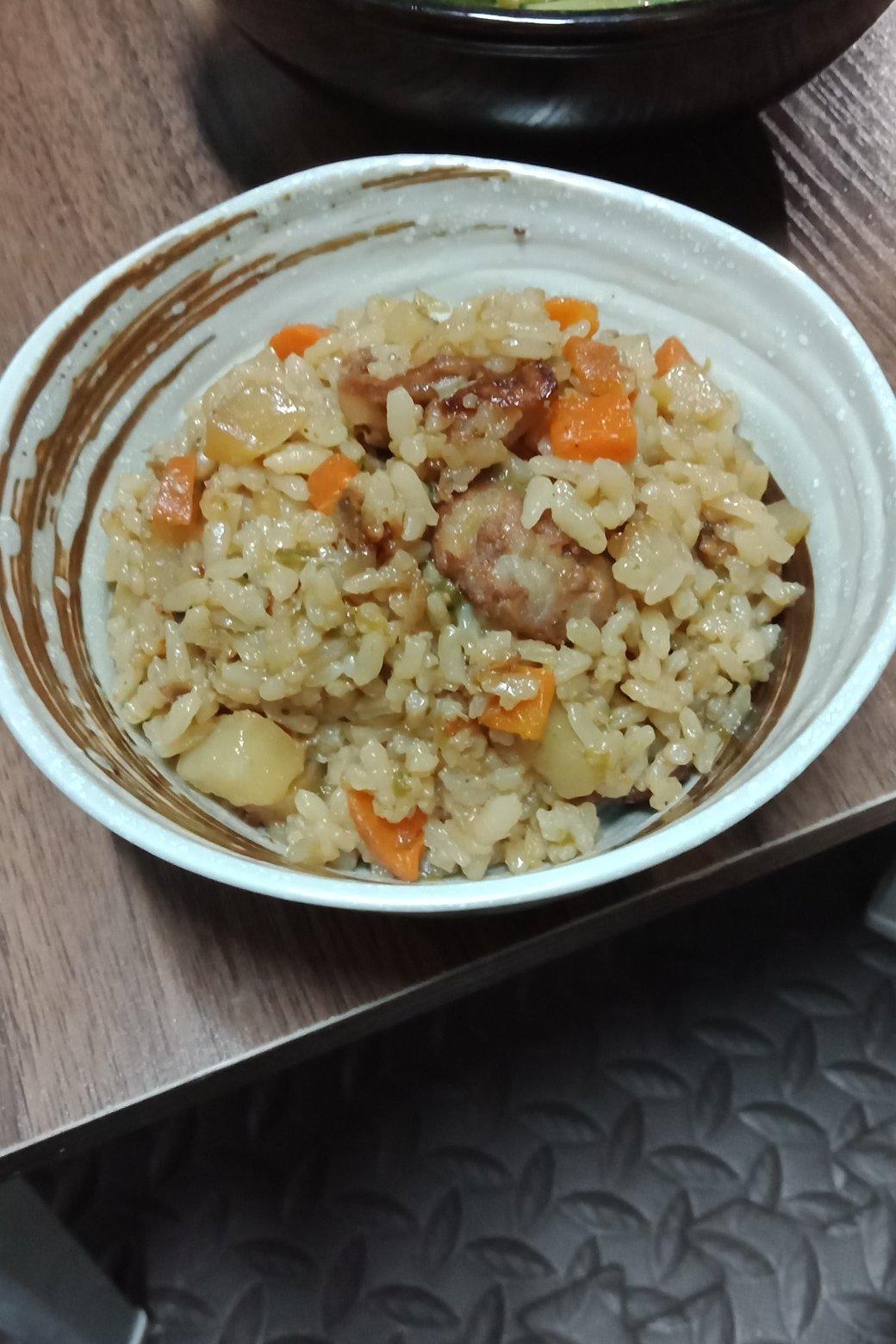 好吃上天的腊肠焖饭
