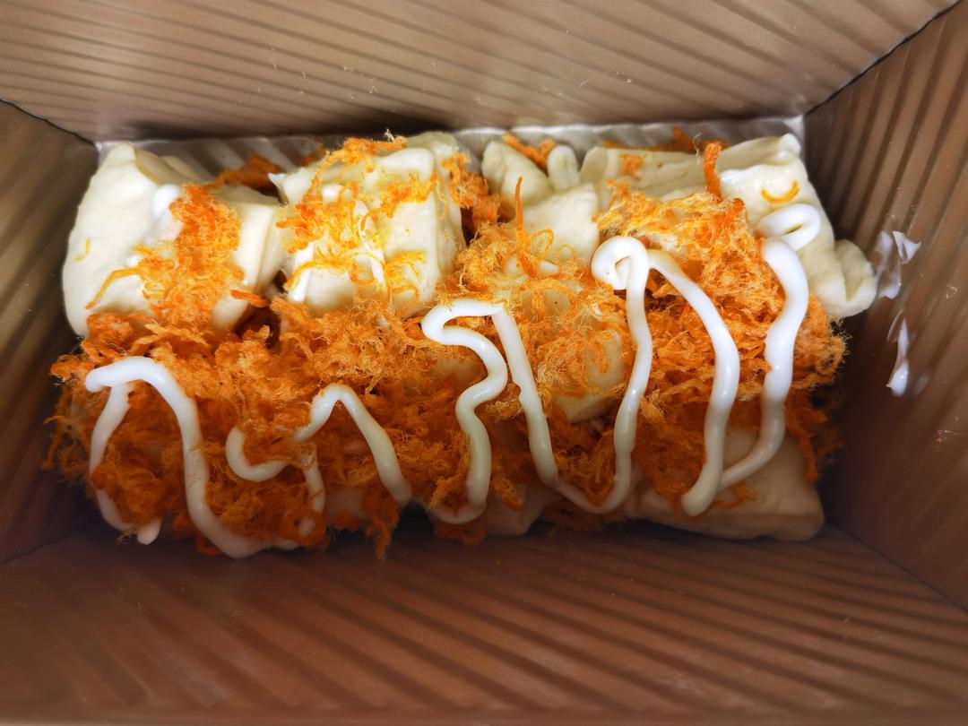 肉松手撕面包—超软会爆浆的面包哟