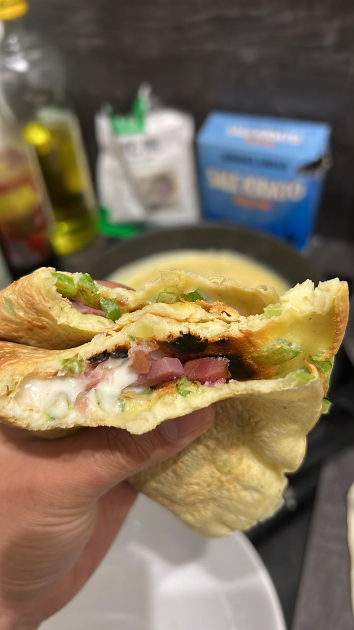 超柔「芹菜鸡蛋薄饼」