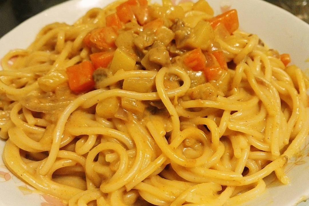jessicafood做的咖喱意大利面