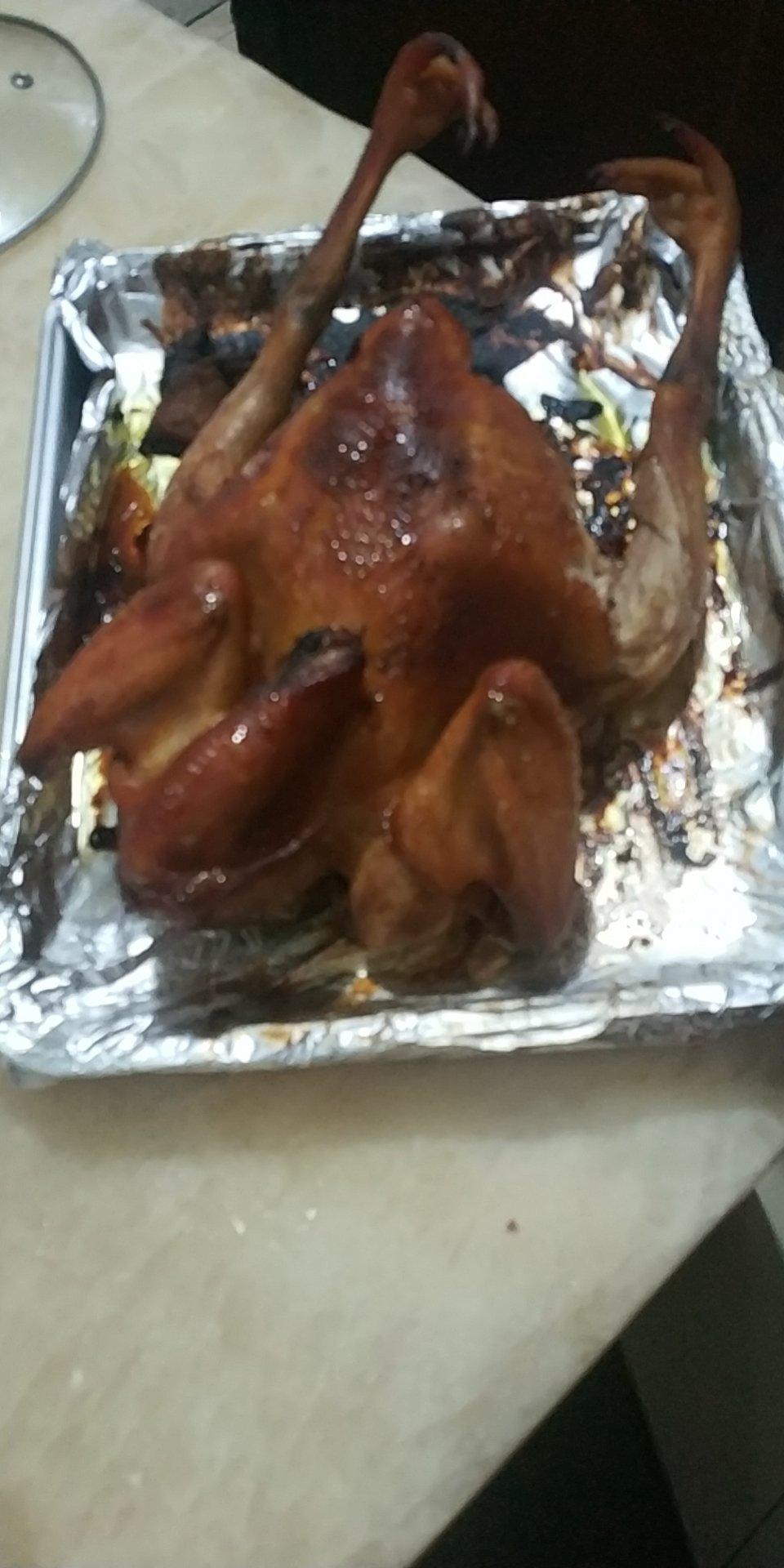 皮脆肉嫩❗️蜜汁脆皮烤鸡（空气炸锅版）💥不用一滴油