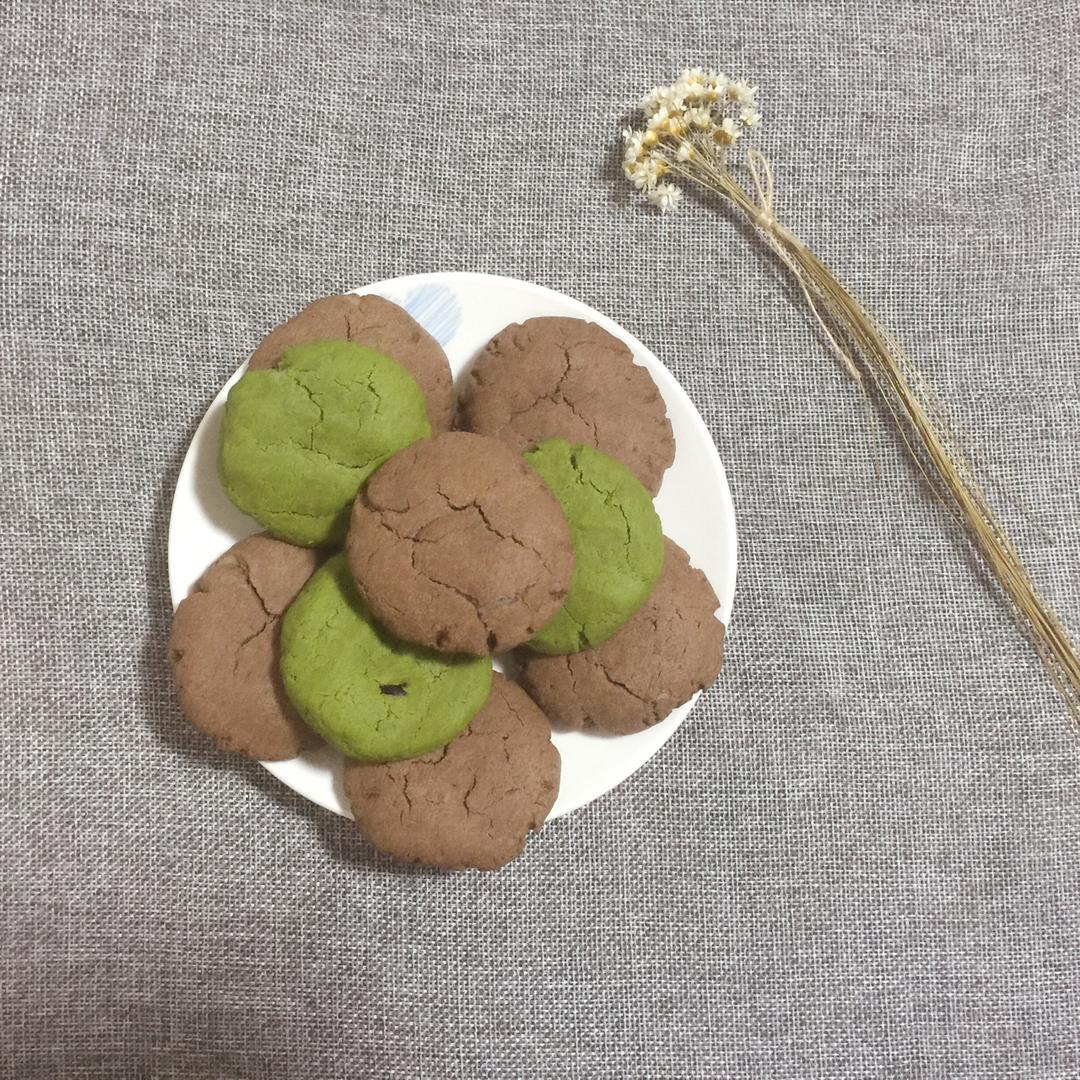 可可/抹茶麻薯夹心软曲奇