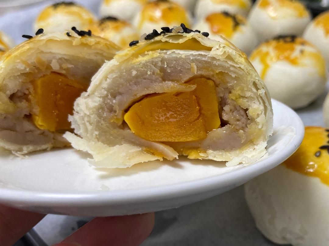 芋泥蛋黄酥（多次成功的配方）