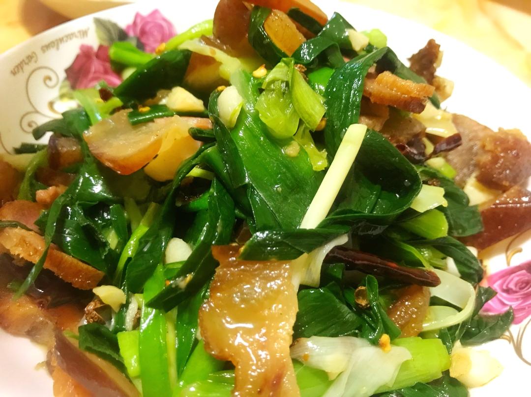 青蒜炒腊肉