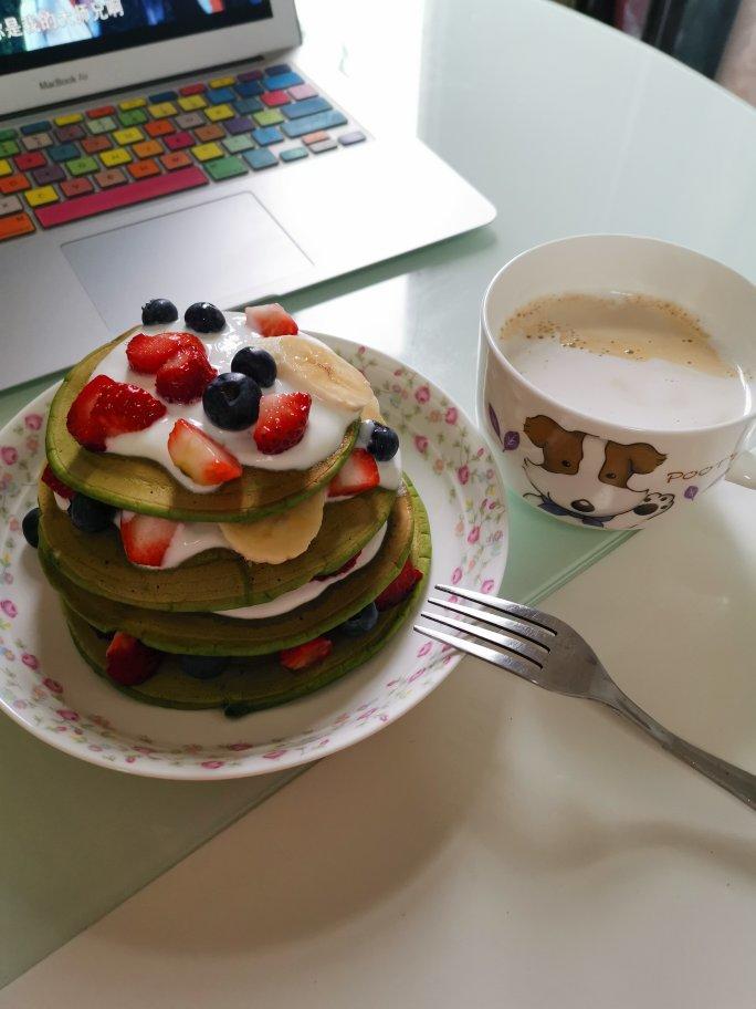 ‼️无需烤箱🌟好吃不胖的圣诞松饼蛋糕🎄