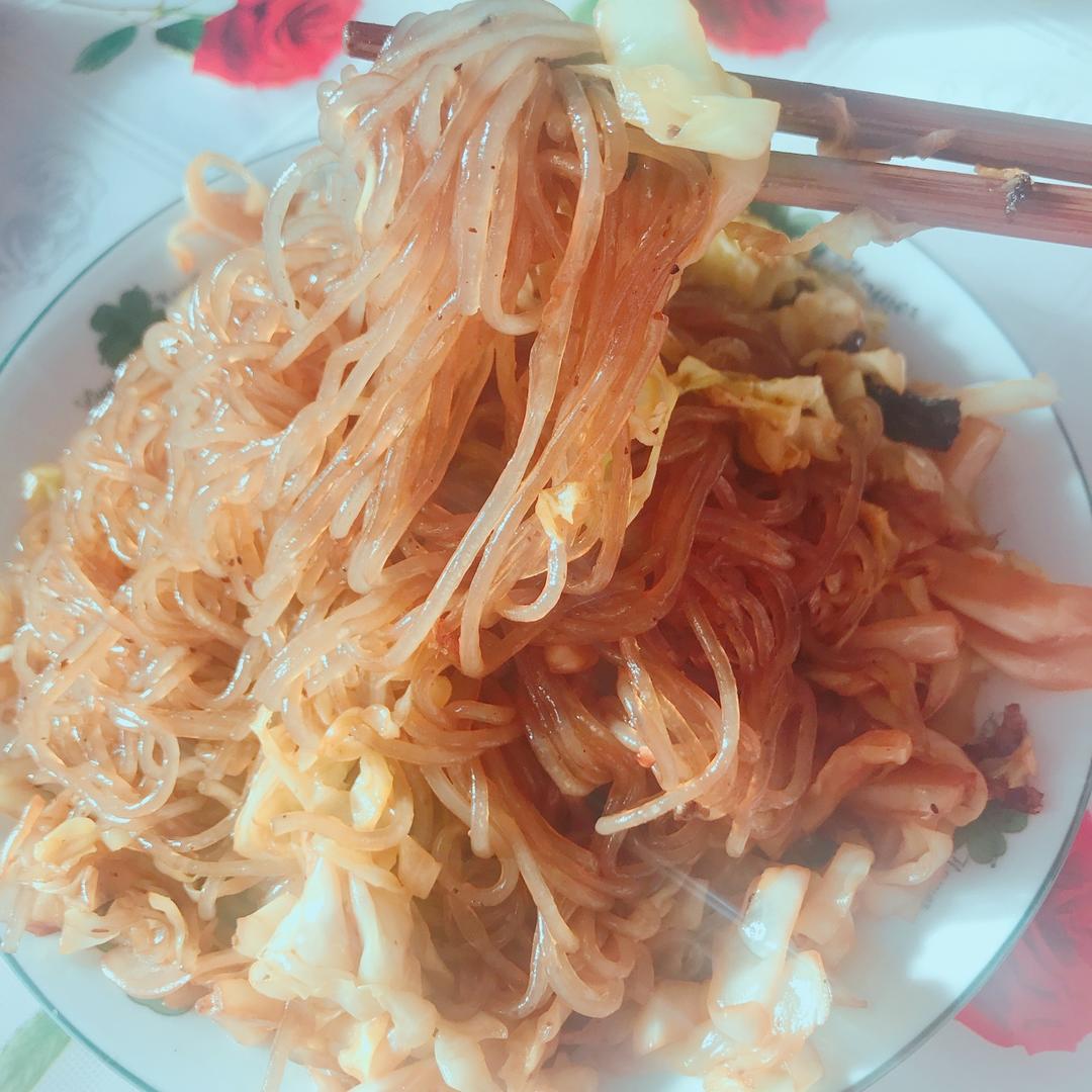 圆白菜炒粉条