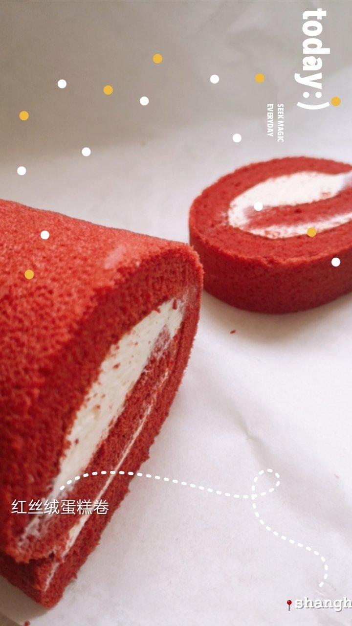 红丝绒蛋糕卷（超详细）