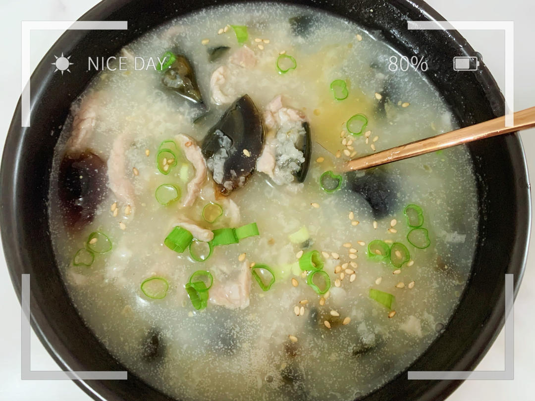 堂妈小厨——超好喝的皮蛋瘦肉粥
