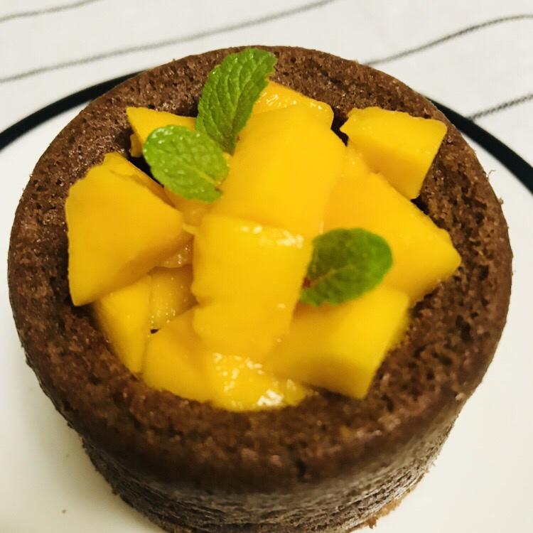 一只有内涵的杯子——盛着慕斯的可可海绵