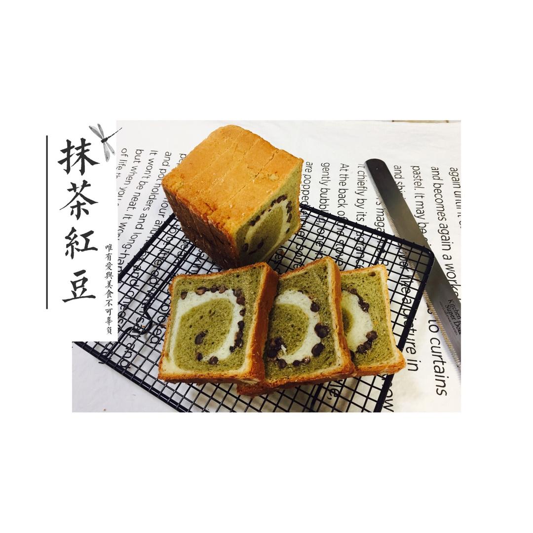 抹茶蜜豆吐司