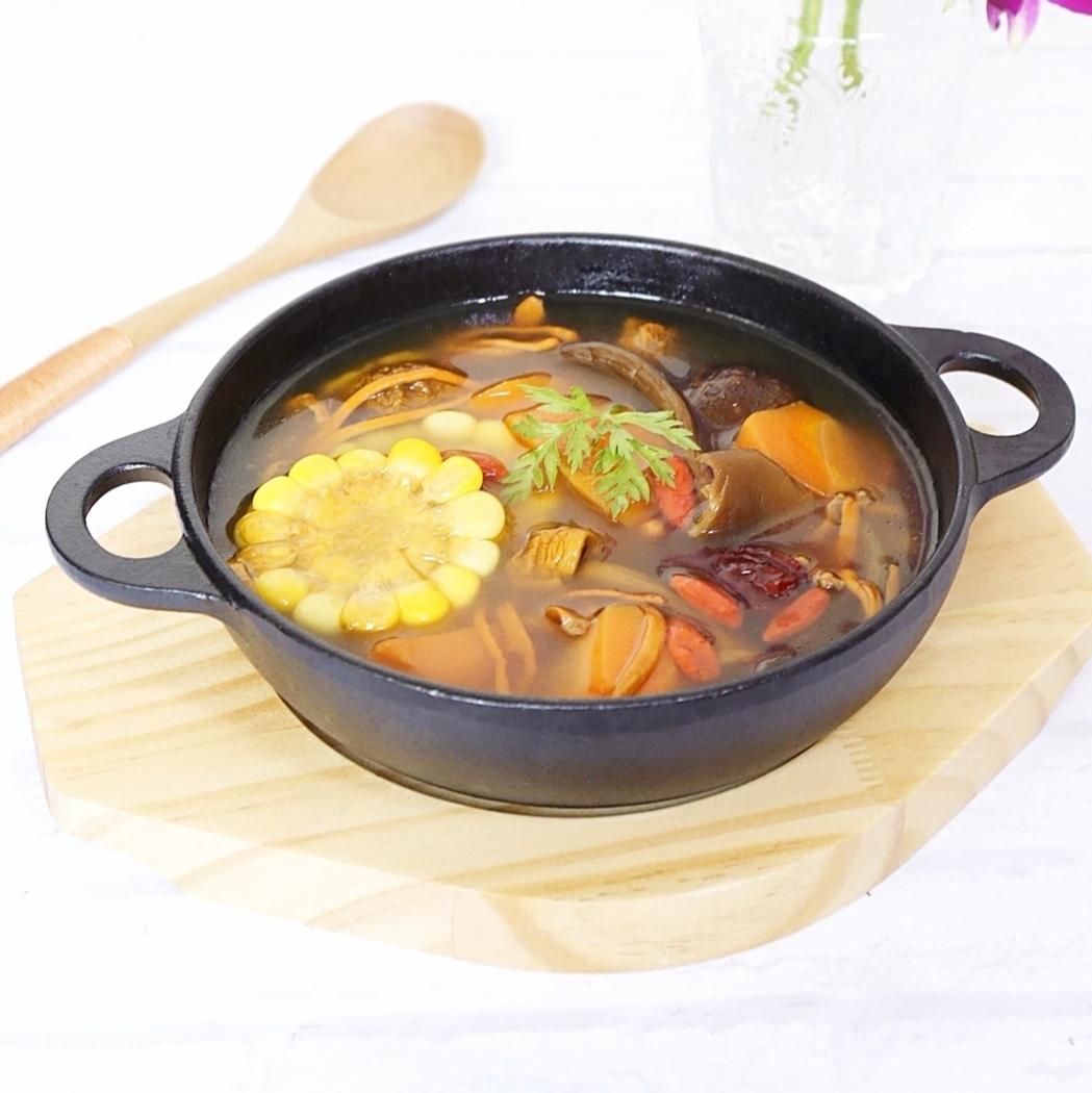 素食,八宝菌菇养生汤的做法