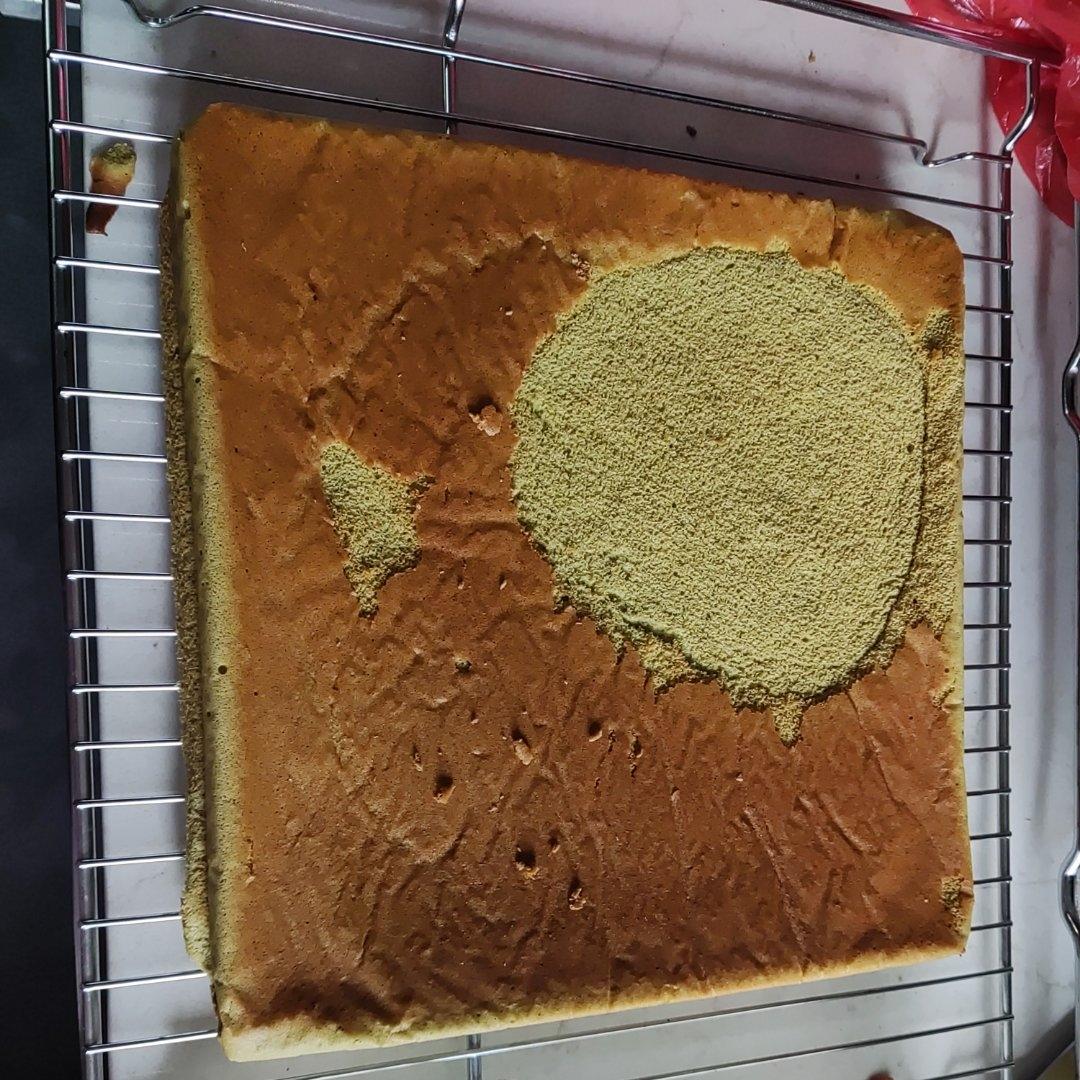 超清新｜斑斓椰香奶冻蛋糕卷｜卷不裂