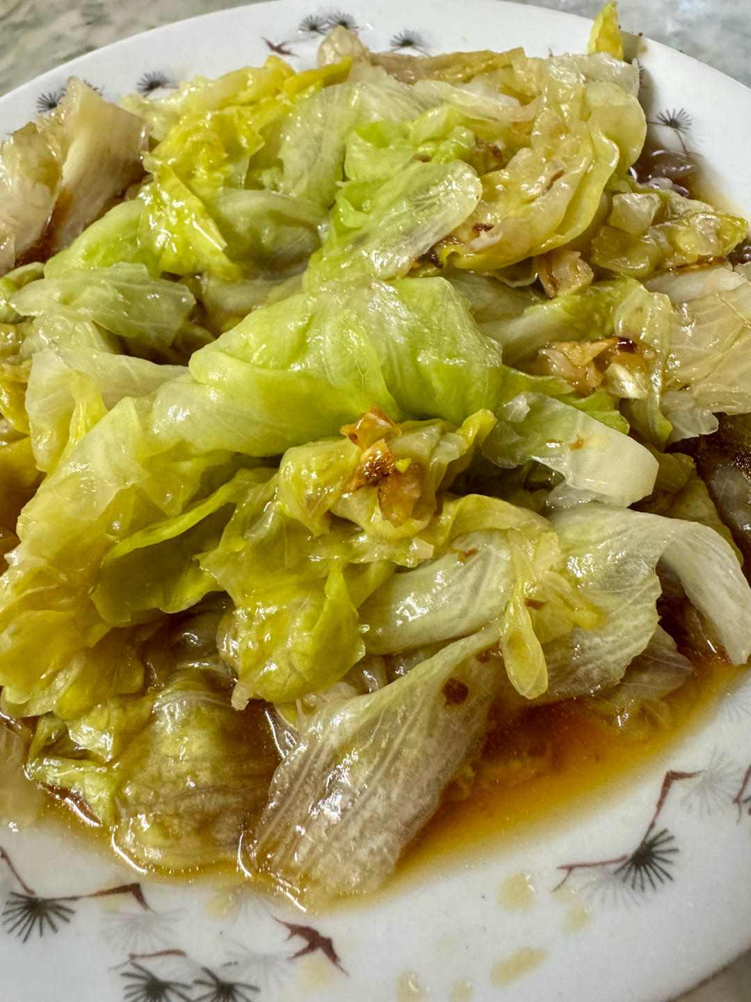 白灼西生菜