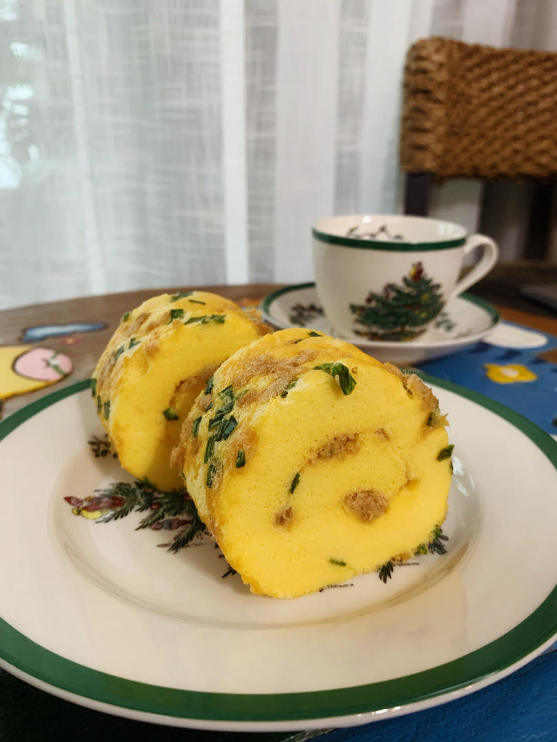 香葱肉松卷 蛋糕卷-无敌美味