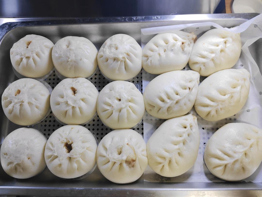 鲜嫩多汁的肉包子（水合法）