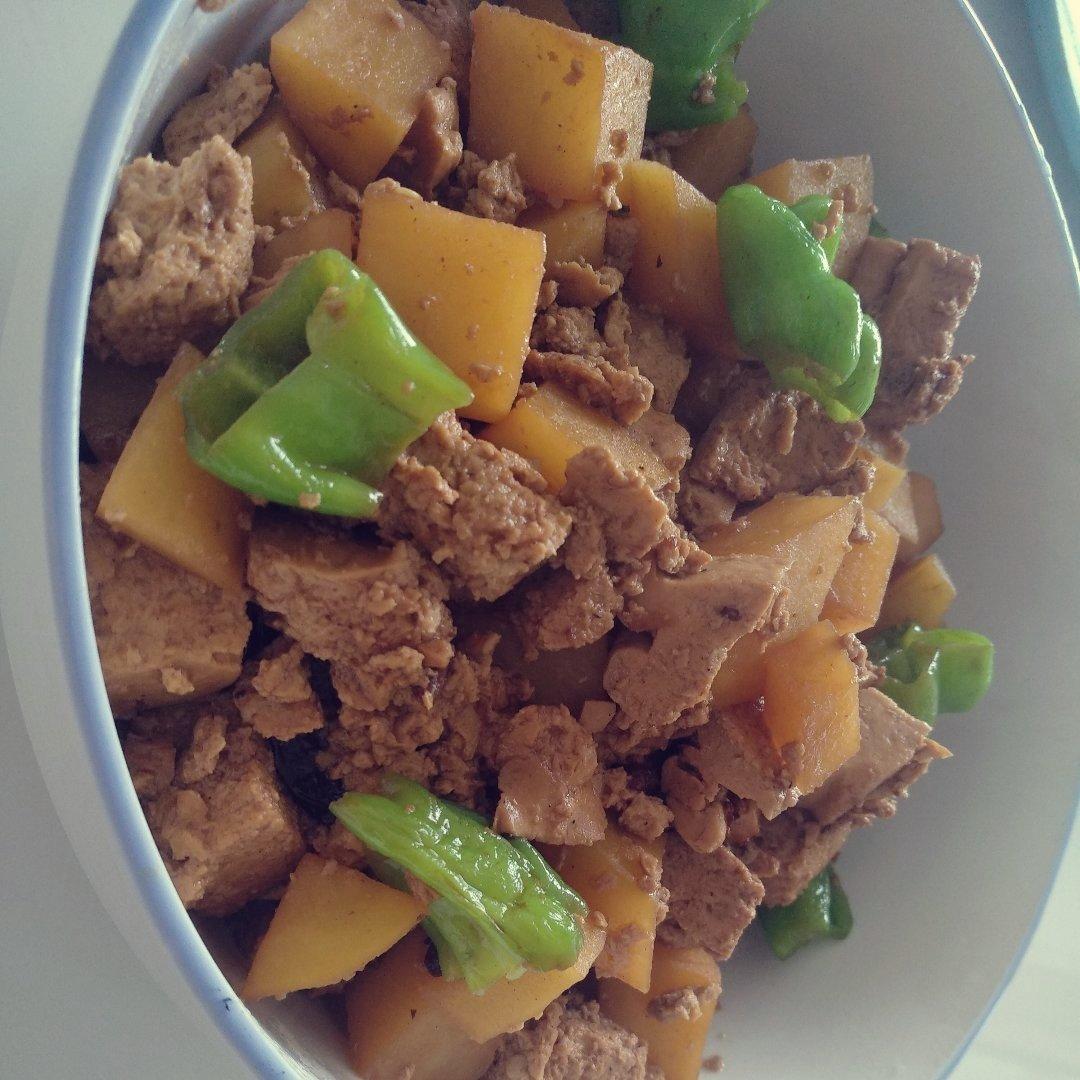 红烧冻豆腐
