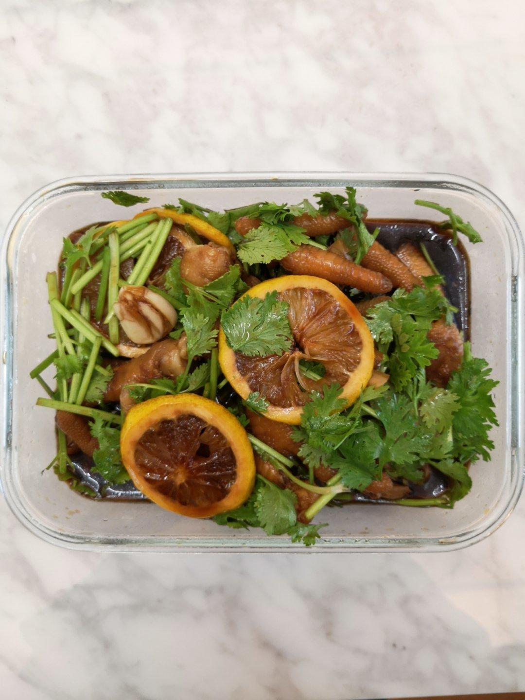 网红柠檬酸辣鸡爪