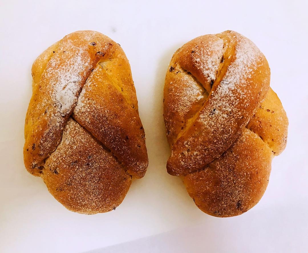 全麦牛奶蜜豆软欧