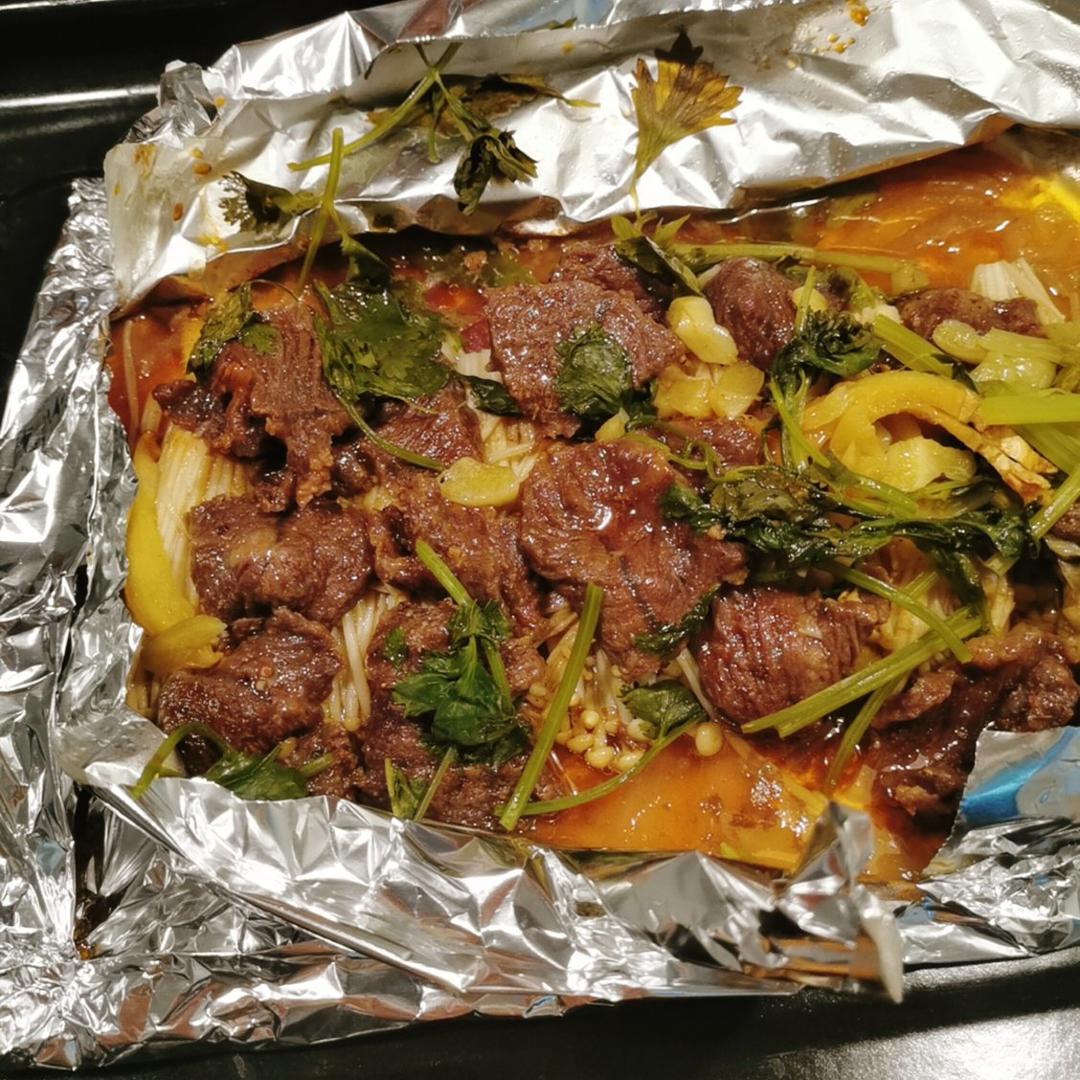 平底锅锡纸牛肉（超快手）