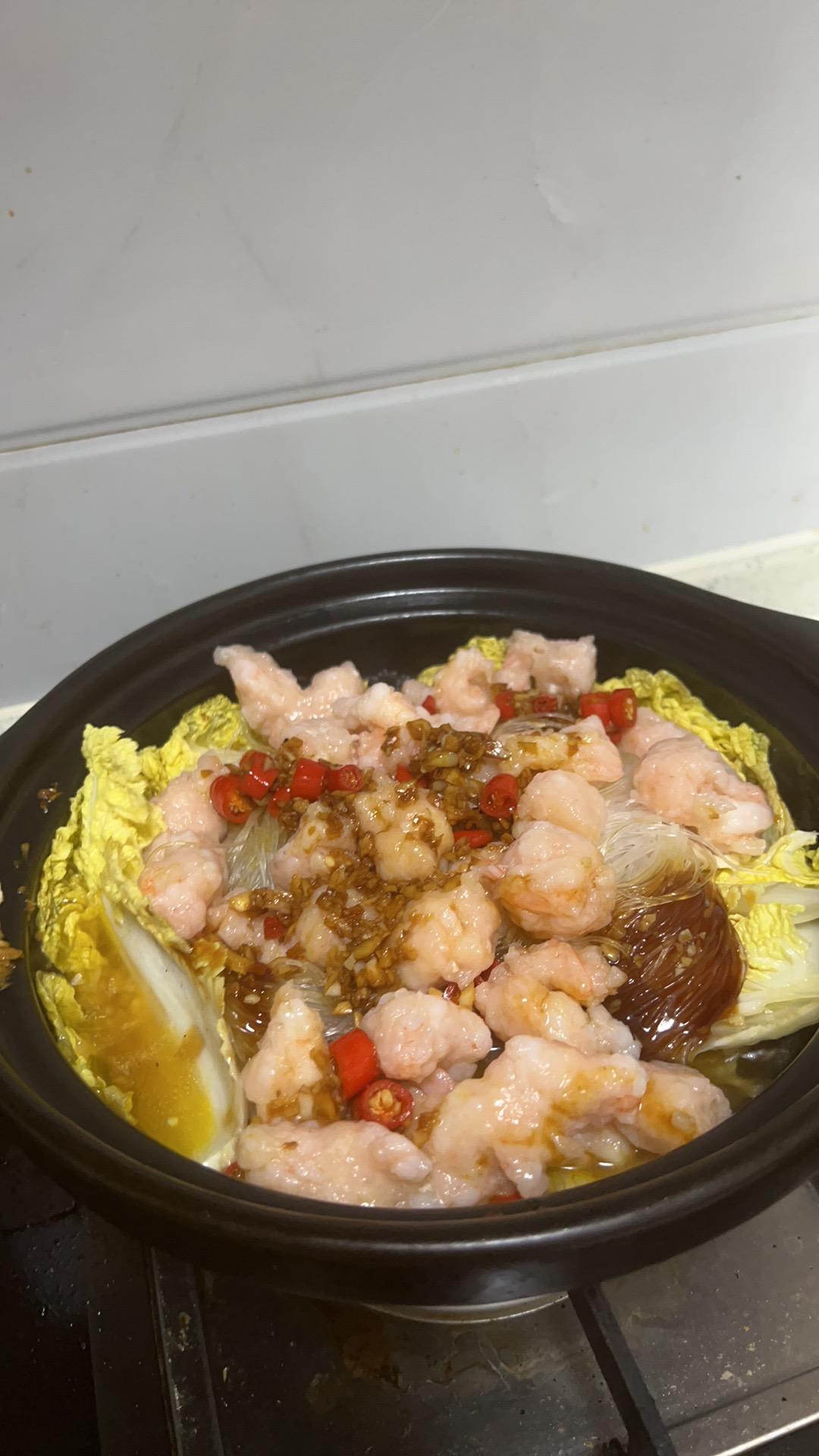 蒜蓉虾滑煲