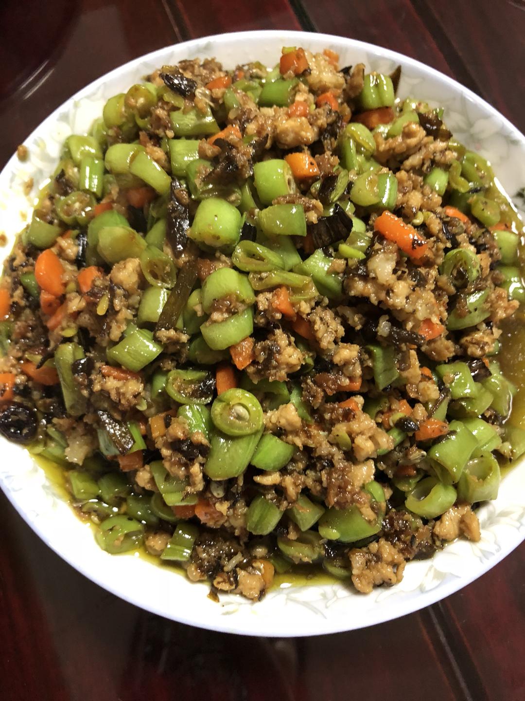 榄菜四季豆肉沫（独家配方）